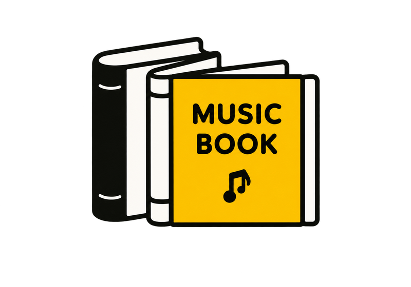 音楽書籍のイラスト