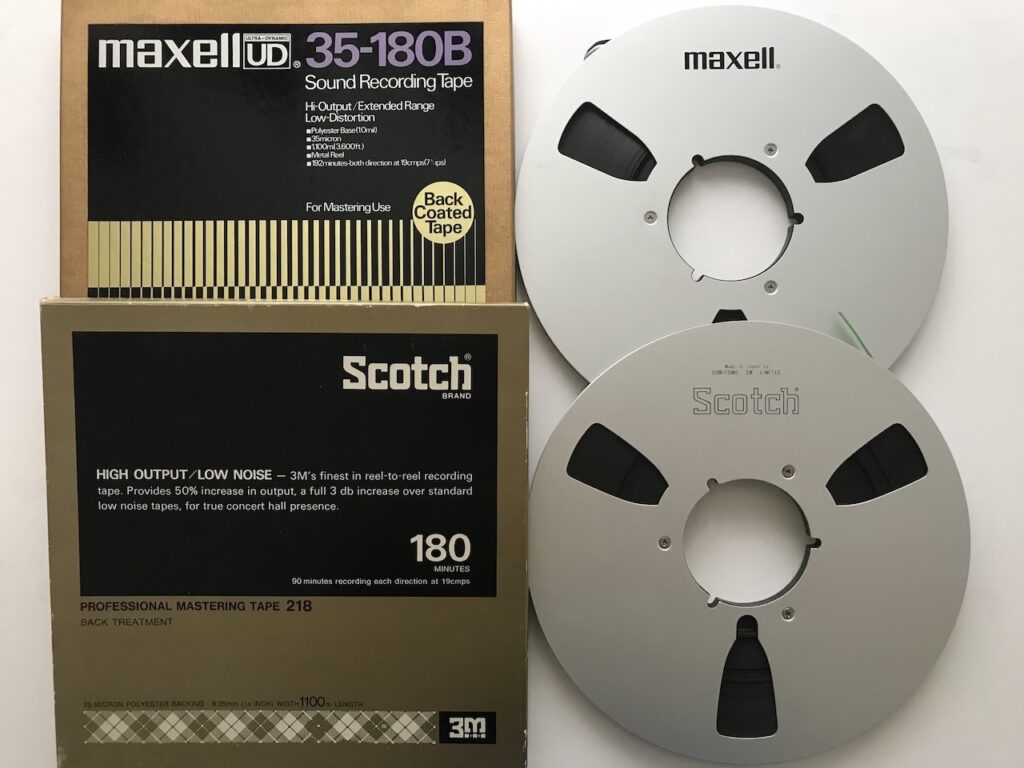 オープンリールテープ、未使用品から録音済み、空リールでも、何でも買取します